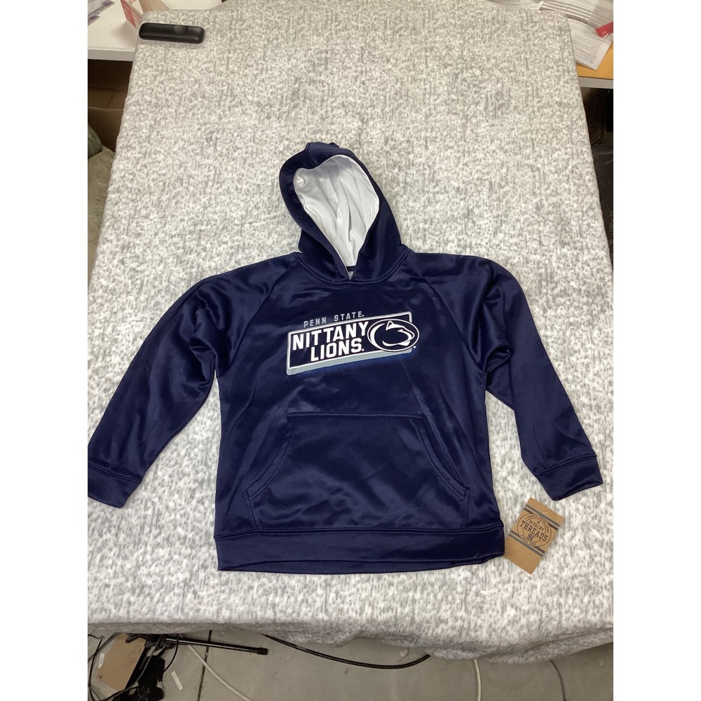 Rivalry Threads Penn State Nittany Lions Navy Blue Hoodie Kids Size M 8/10 NEW